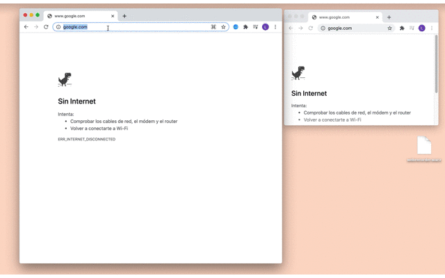GIF of uploading a WACZ file into replayweb.page running off of localhost (offline)